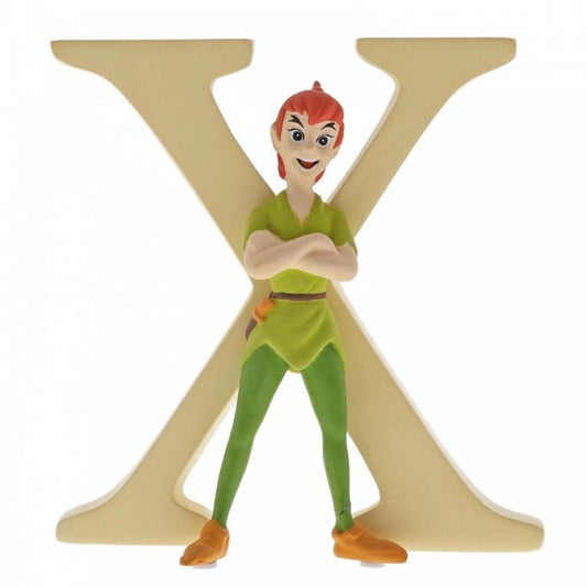 DISNEY SHOWCASE ENCHANTING COLLECTION ALPHABET LETTER FIGURINE "X" PETER PAN