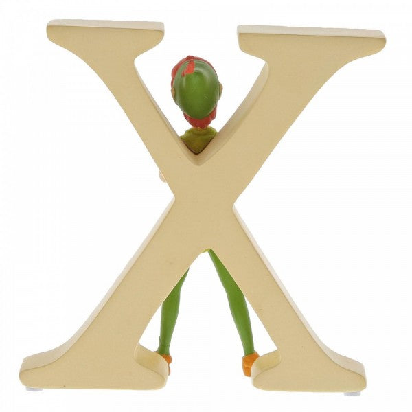 DISNEY SHOWCASE ENCHANTING COLLECTION ALPHABET LETTER FIGURINE "X" PETER PAN