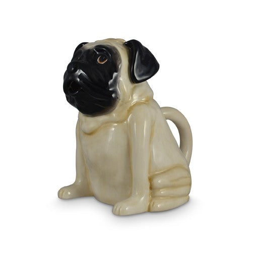 BLUE SKY TEAPOT PUG DOG CREAM COLOUR