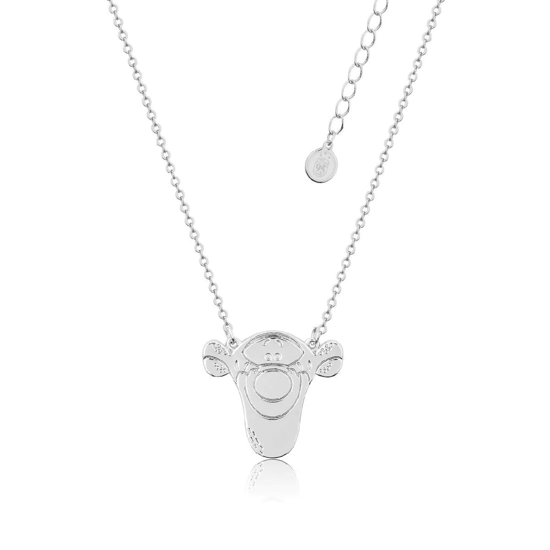 DISNEY COUTURE KINGDOM WINNIE THE POOH TIGGER NECKLACE WHITE GOLD PLATED