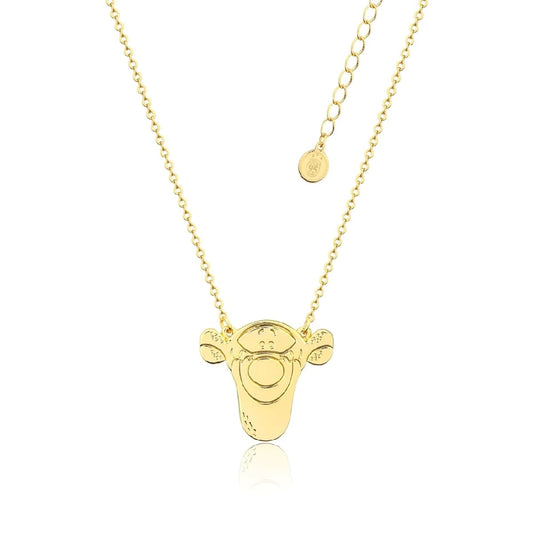 DISNEY COUTURE KINGDOM WINNIE THE POOH TIGGER NECKLACE YELLOW GOLD PLATED