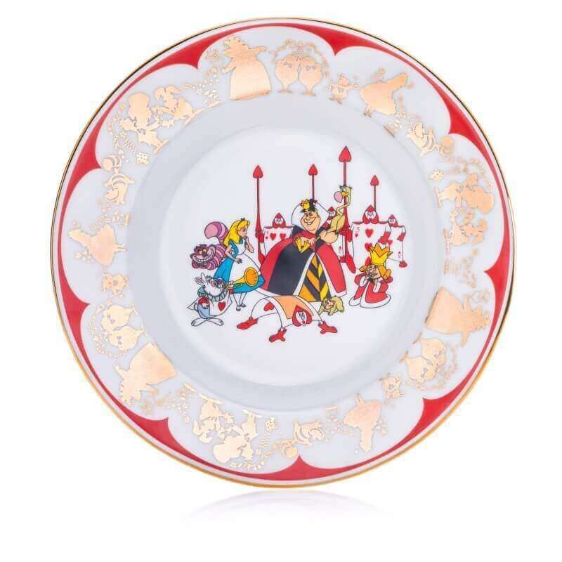 DISNEY ENGLISH LADIES COLLECTION BREAD PLATE ALICE IN WONDERLAND QUEEN OF HEARTS