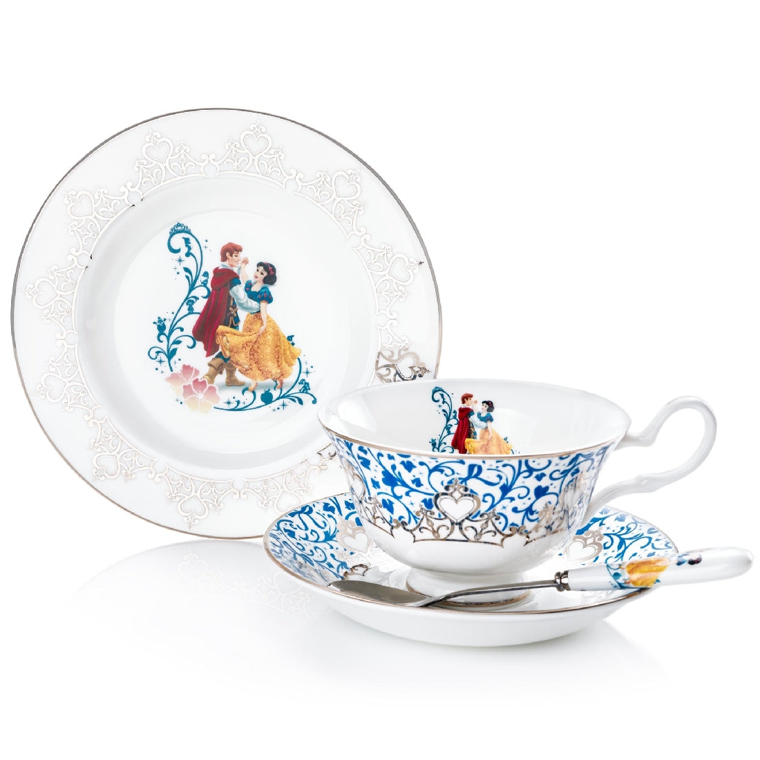 DISNEY ENGLISH LADIES COLLECTION CUP & SAUCER SET WEDDING SNOW WHITE