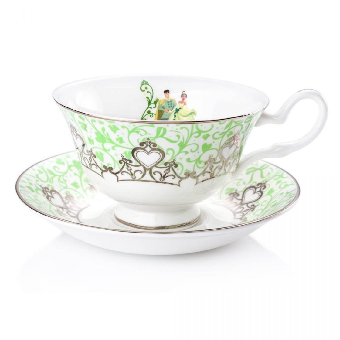 DISNEY ENGLISH LADIES COLLECTION CUP & SAUCER SET WEDDING THE PRINCESS & THE FROG TIANA